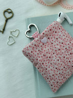 Heart Floral Quilted AirPods Pouch