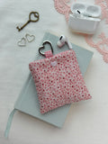 Heart Floral Quilted AirPods Pouch