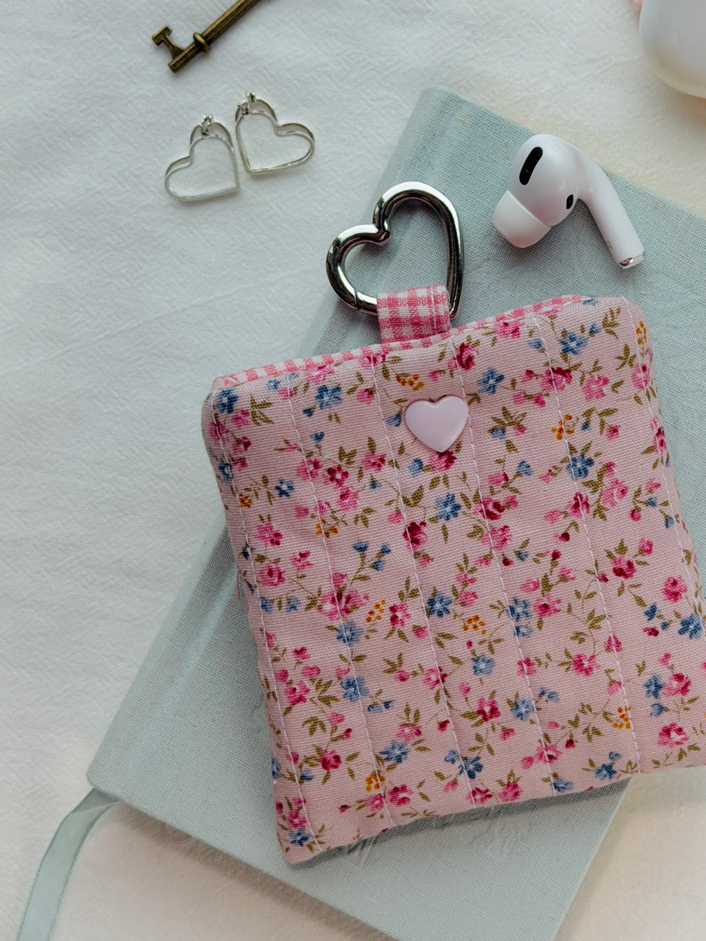 Garden Floral Quilted AirPods Pouch