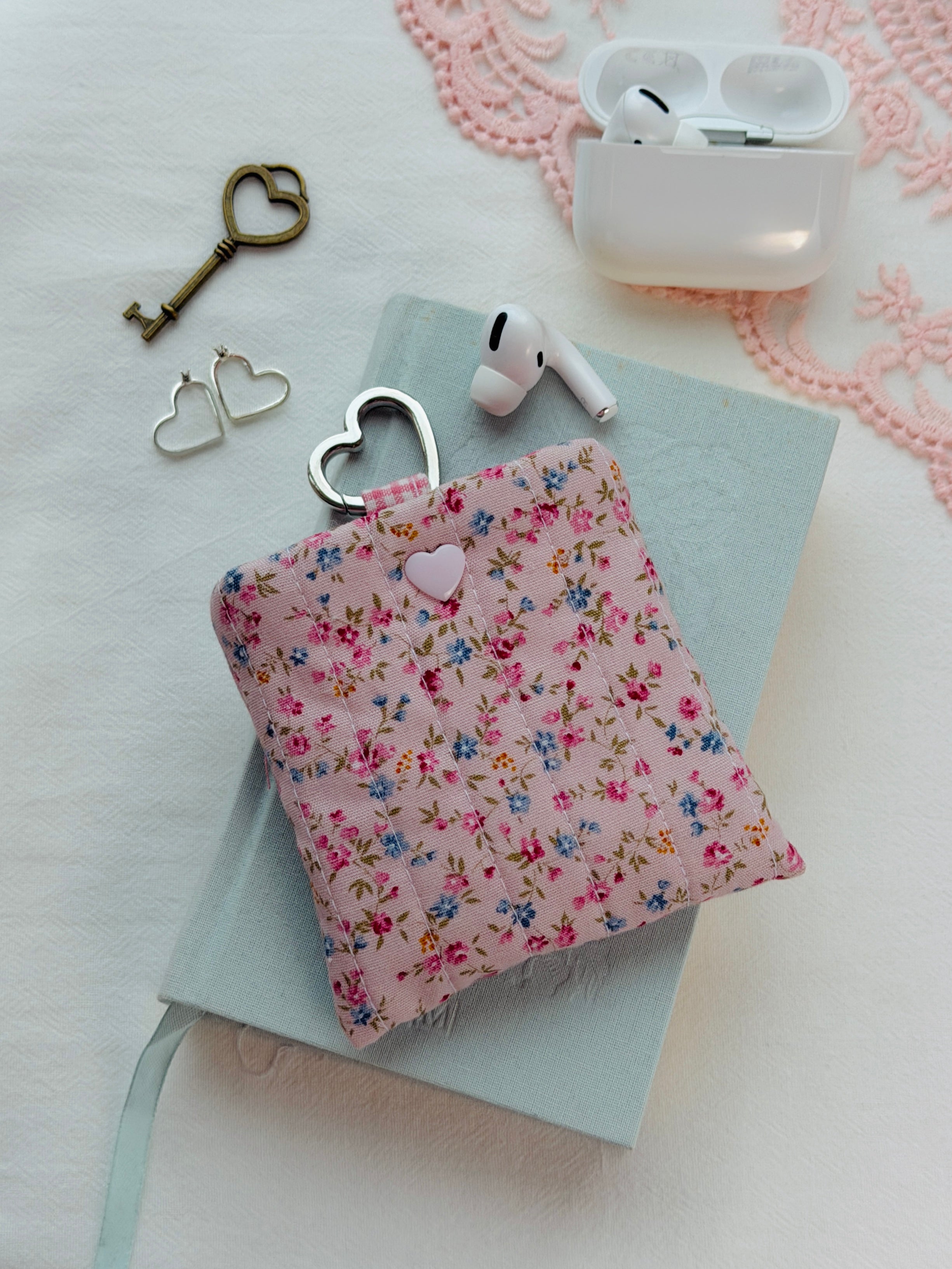 Garden Floral Quilted AirPods Pouch