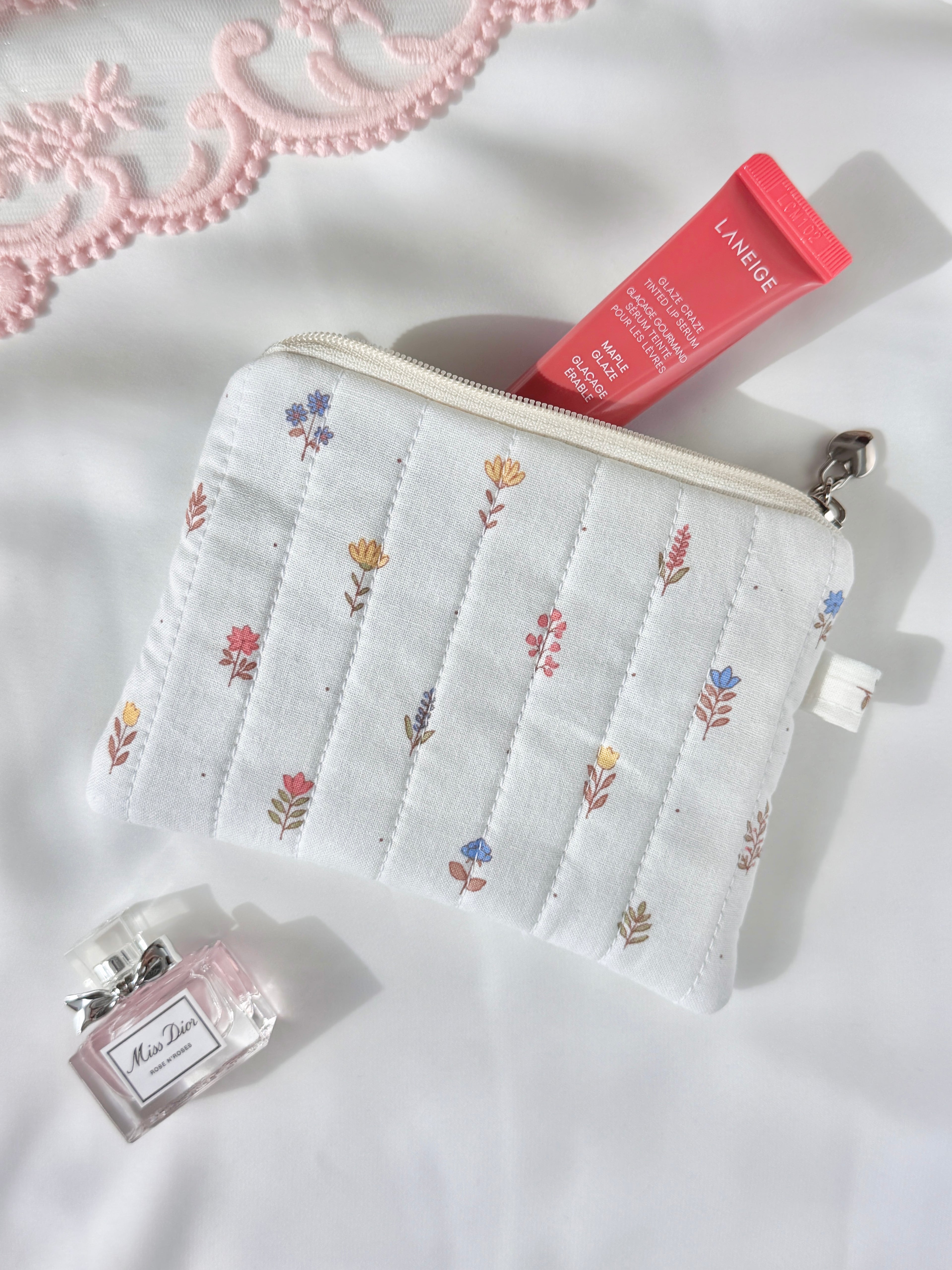 Wildflower Quilted Everyday Pouch