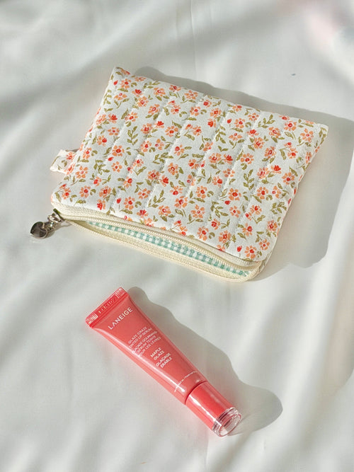 Autumn Floral Quilted Everyday Pouch