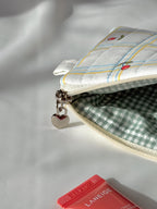 Cherry Plaid Quilted Everyday Pouch
