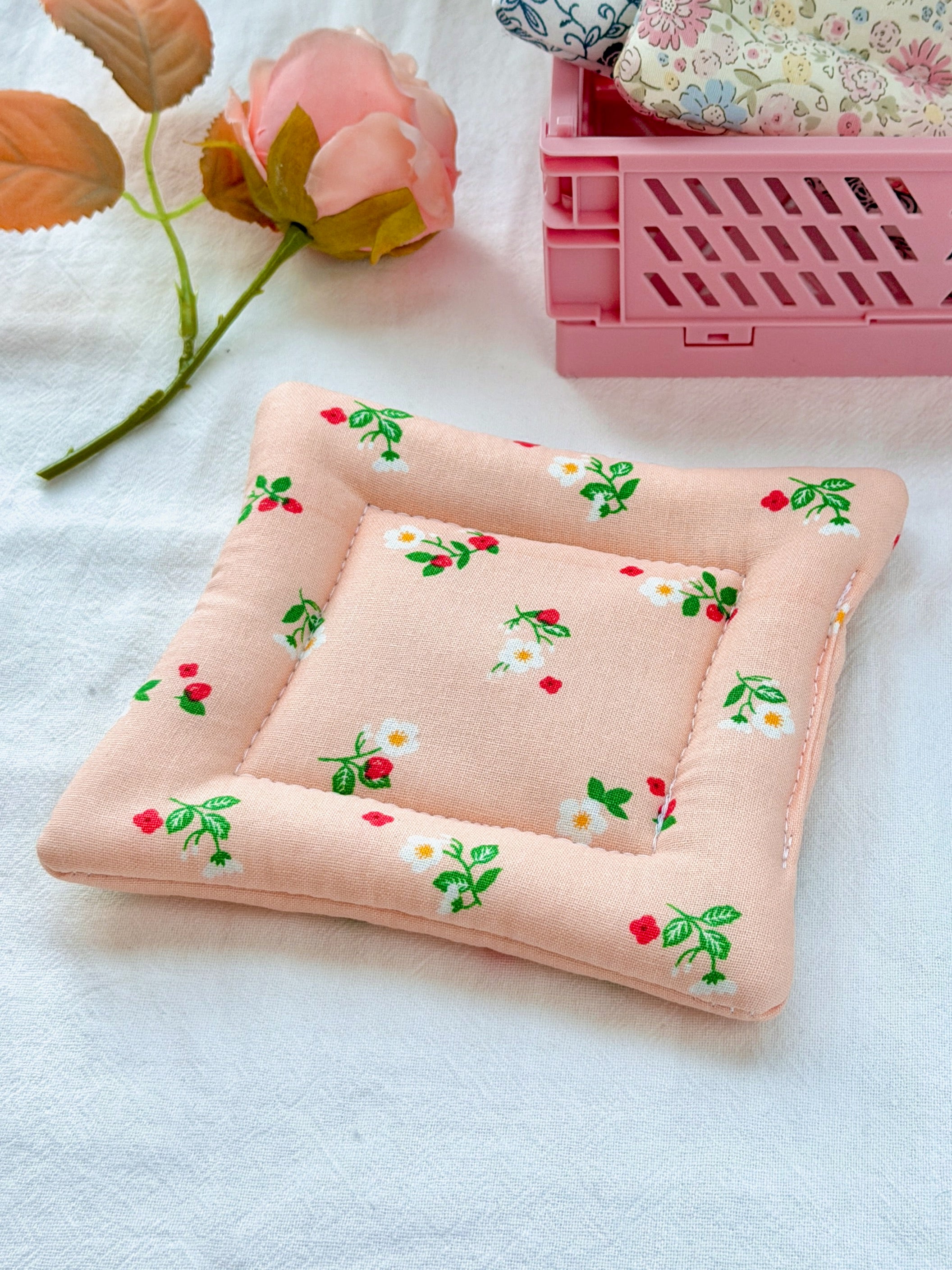 Apricot Meadow Pillow Coaster