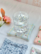 Cherry Plaid Pillow Coaster