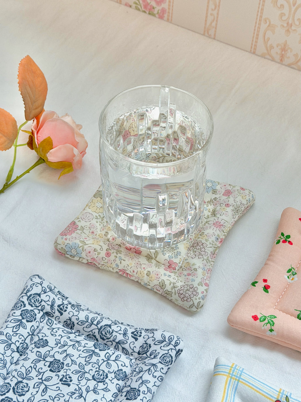 Pastel Garden Pillow Coaster