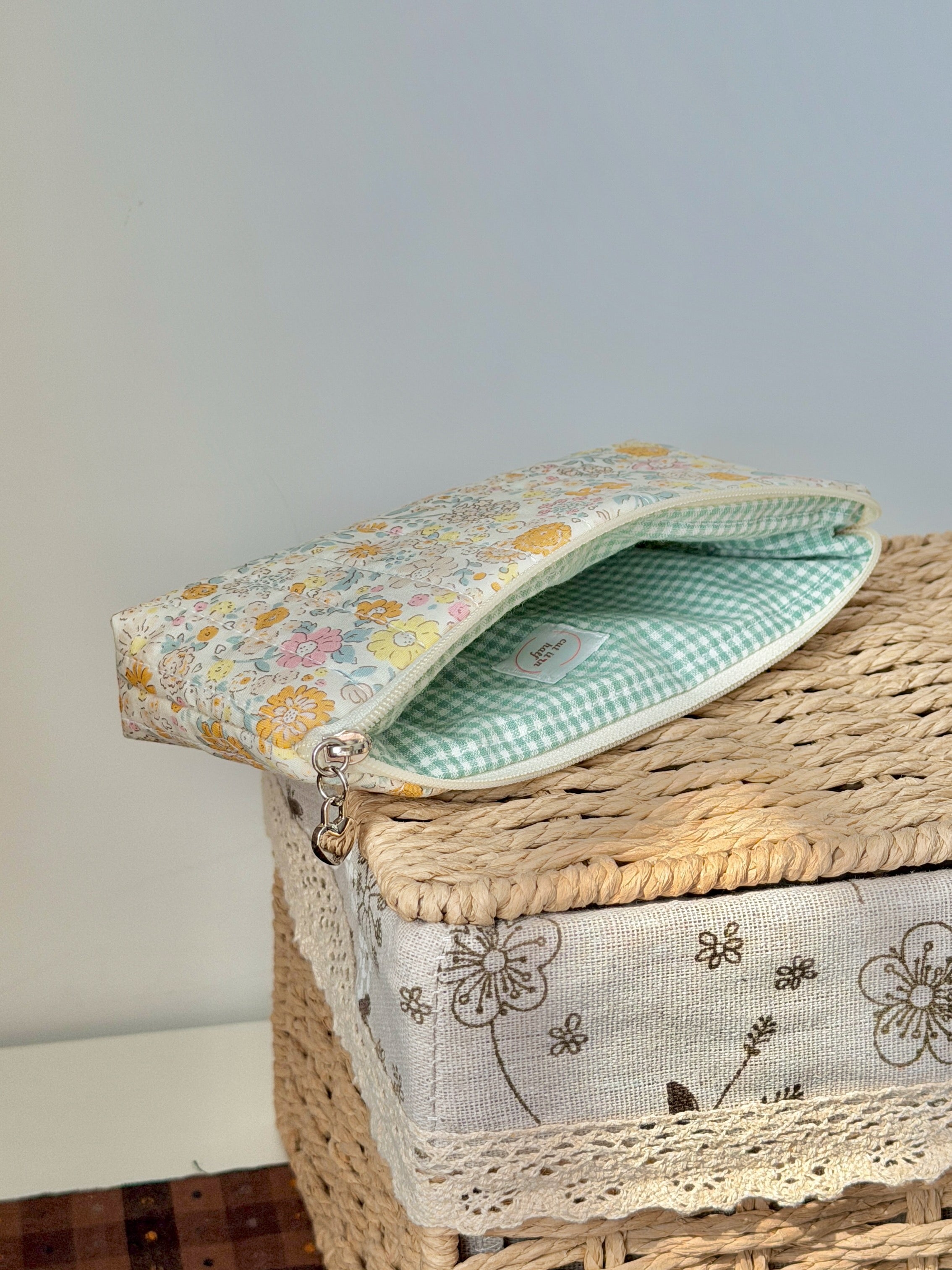 Golden Garden Sunglasses Zipper Pouch