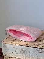 Blush Pink Corduroy Sunglasses Zipper Pouch