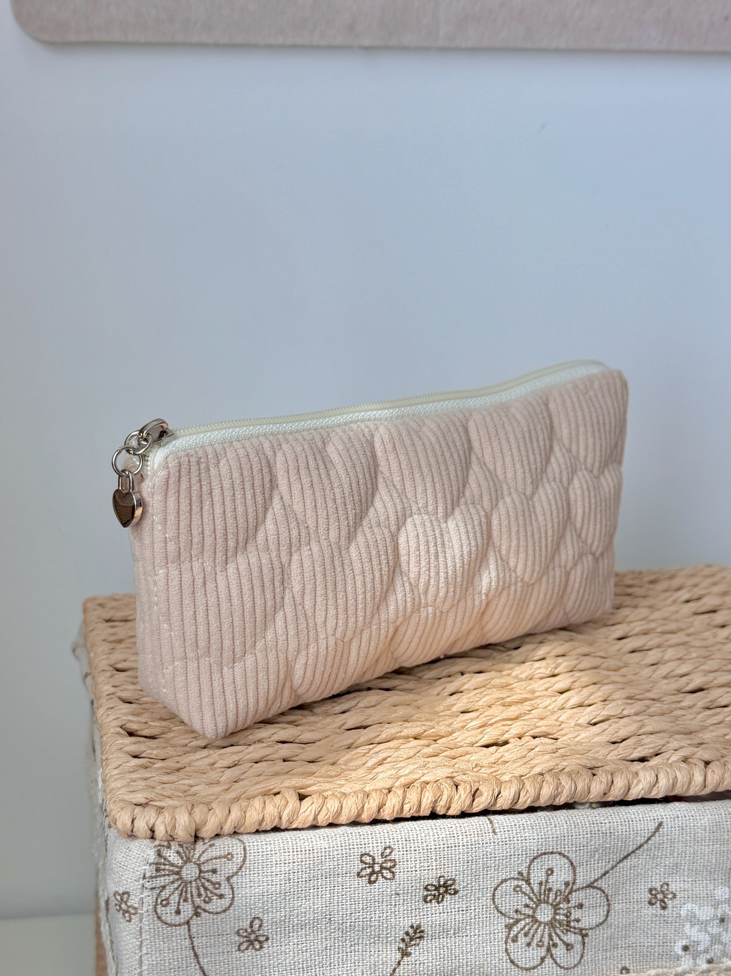 Mocha Corduroy Sunglasses Zipper Pouch