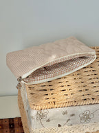 Mocha Corduroy Sunglasses Zipper Pouch