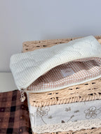 Buttercream Corduroy Sunglasses Zipper Pouch