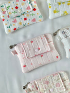 Strawberry Quilted Card & Coin Wallet