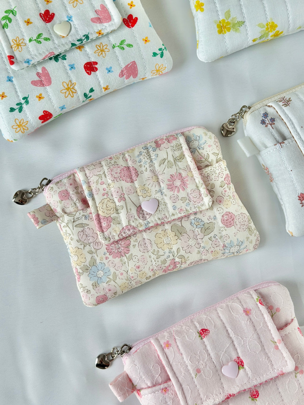 Pastel Garden Quilted Card & Coin Wallet