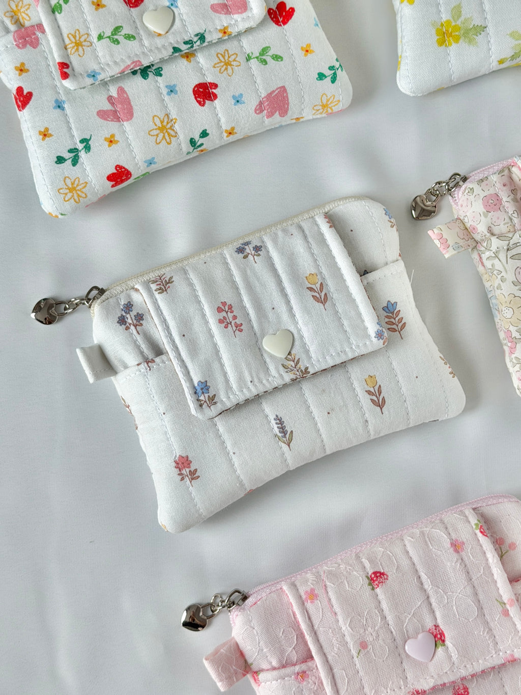 Wildflower Quilted Card & Coin Wallet