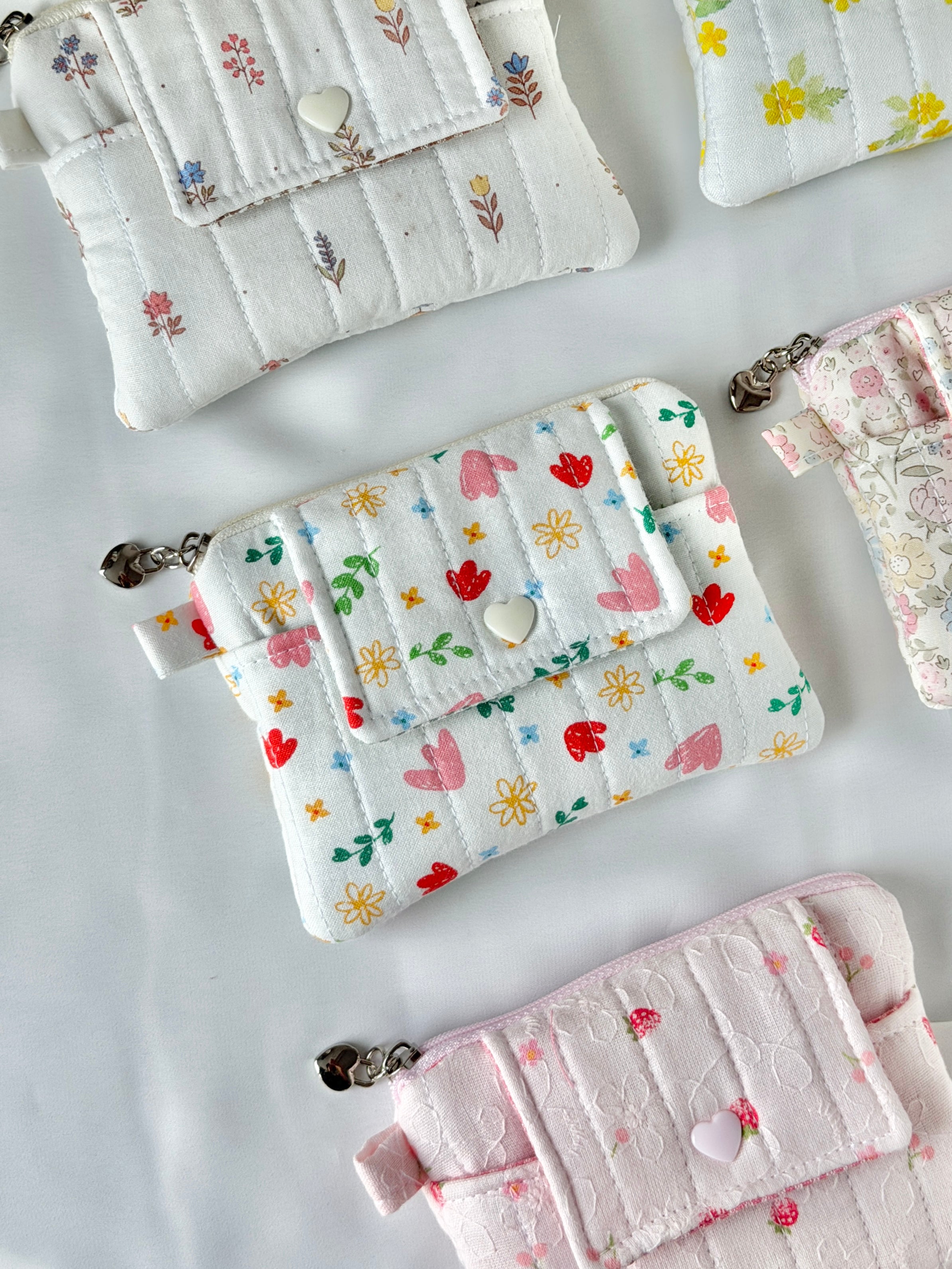 Joyful Garden Quilted Card & Coin Wallet